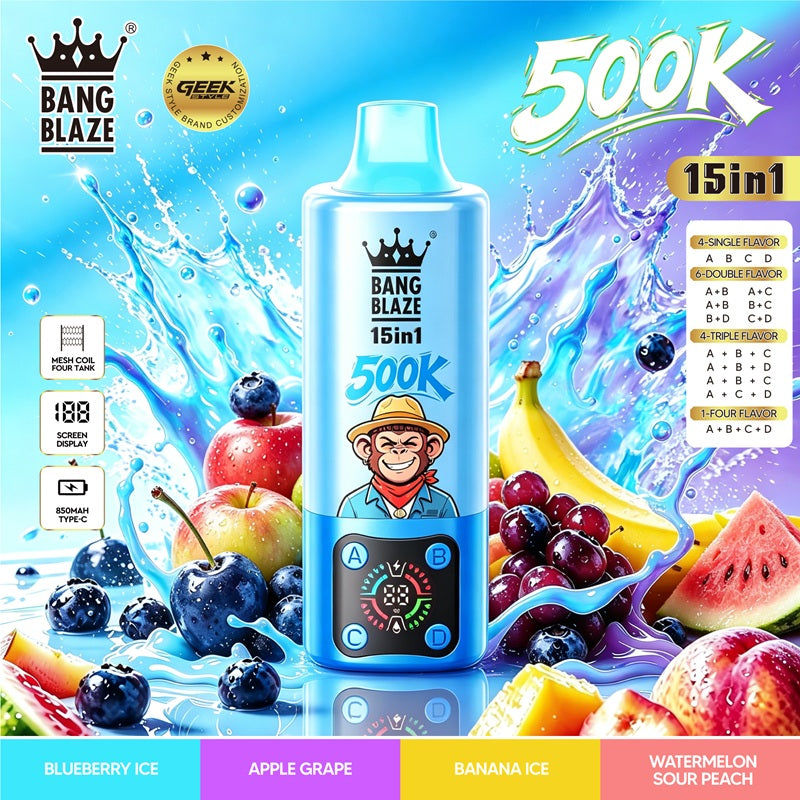 BANG BLAZE 500K — Piętnaście smaków w jednym